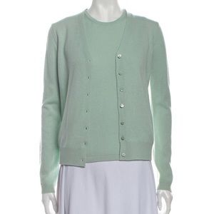 Iconic Henri Bendel cashmere 2 piece sweater set